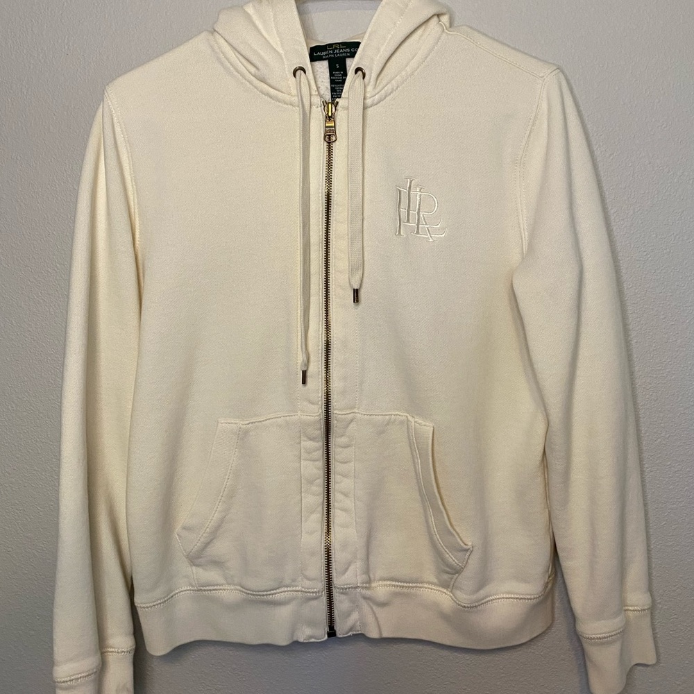Ralph Lauren Embroidered Zip Up Hoodie!!